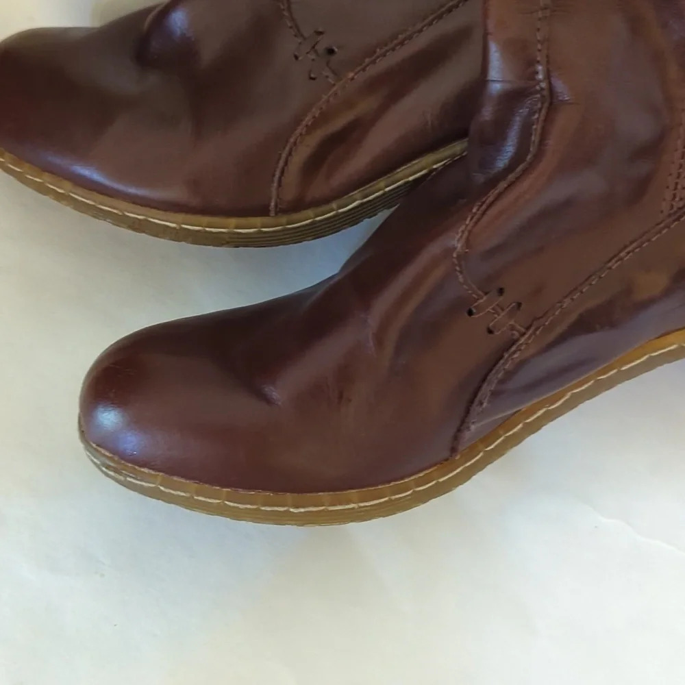 Rare Doc martens leather slouchy buckle vintage winter fall boots Size 6 - Picture 2 of 11